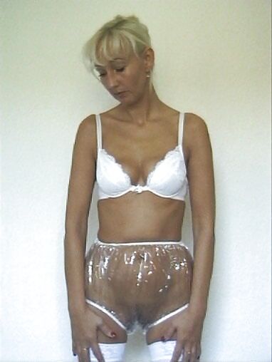 Blond Milf Wear Plastic Pant And Diaper #2706753