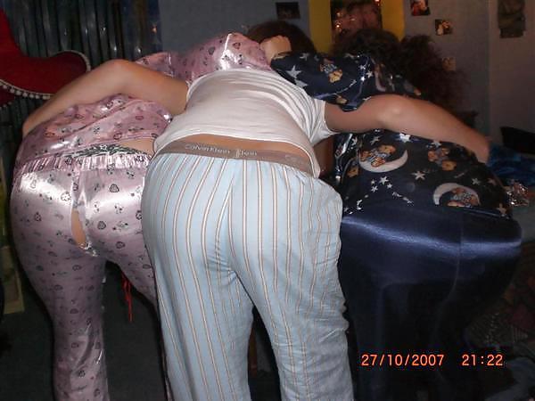 2 or more girl in Satin Pajamas #17544015