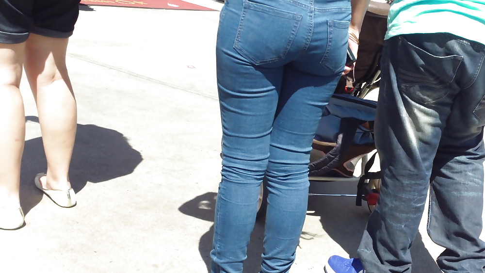 Nice sexy MILF ass & butt in jeans #19775878