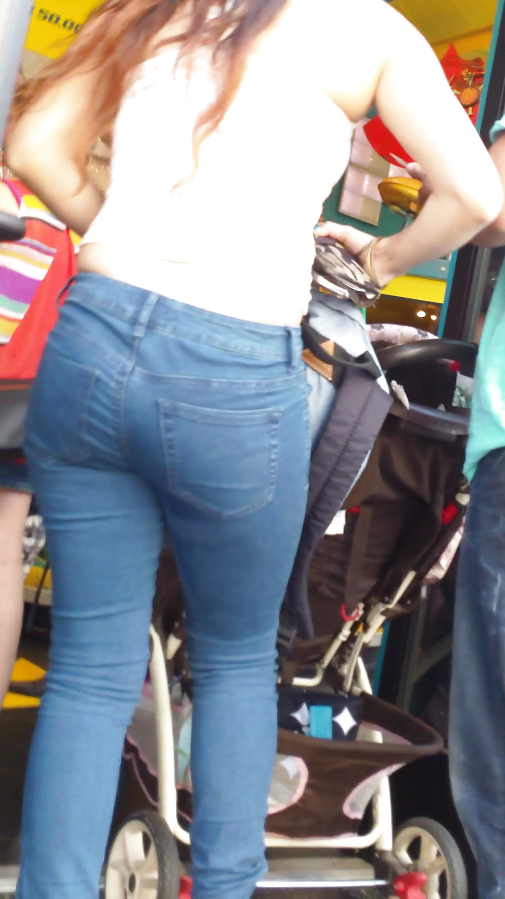 Nice sexy MILF ass & butt in jeans #19776071