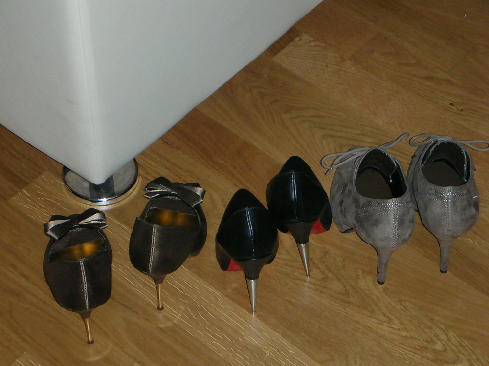 High heels of my horny wife - shoe closet #21651755