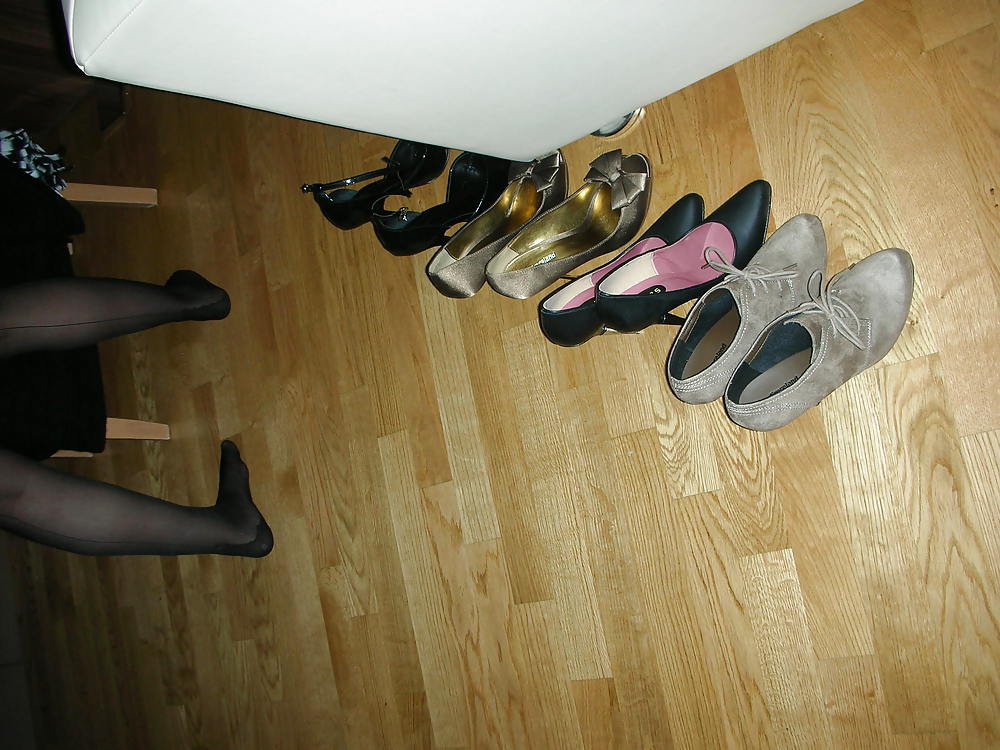 High heels of my horny wife - shoe closet #21651758