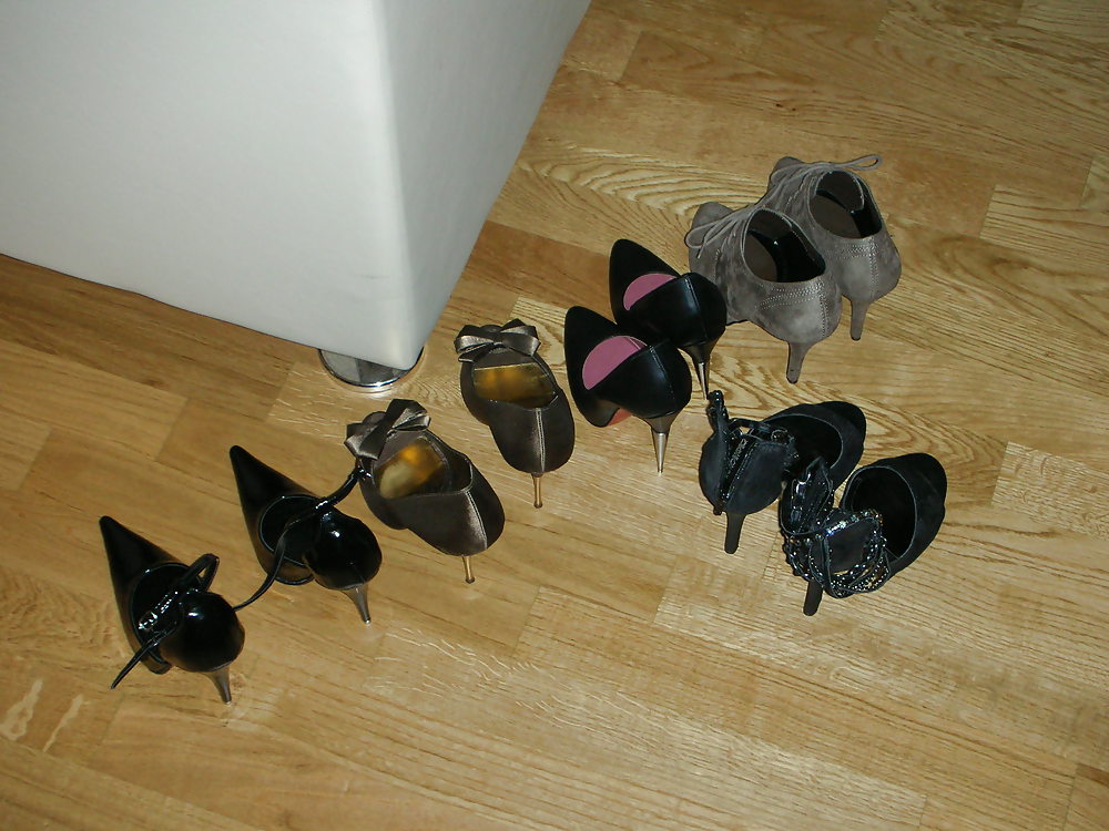 High heels of my horny wife - shoe closet #21651770