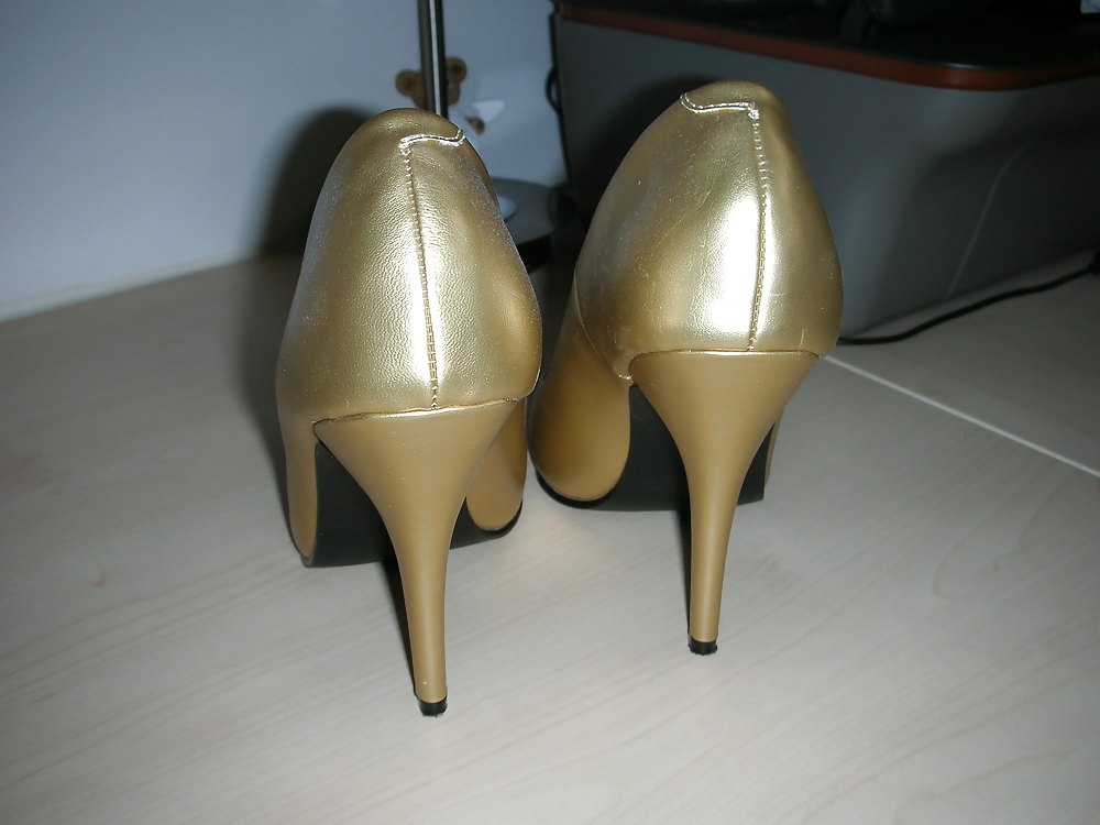 High heels of my horny wife - shoe closet #21651789