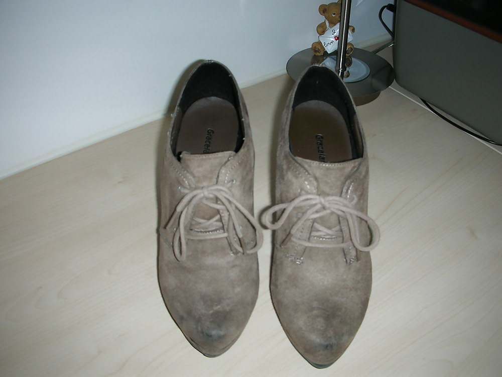 High heels of my horny wife - shoe closet #21651822