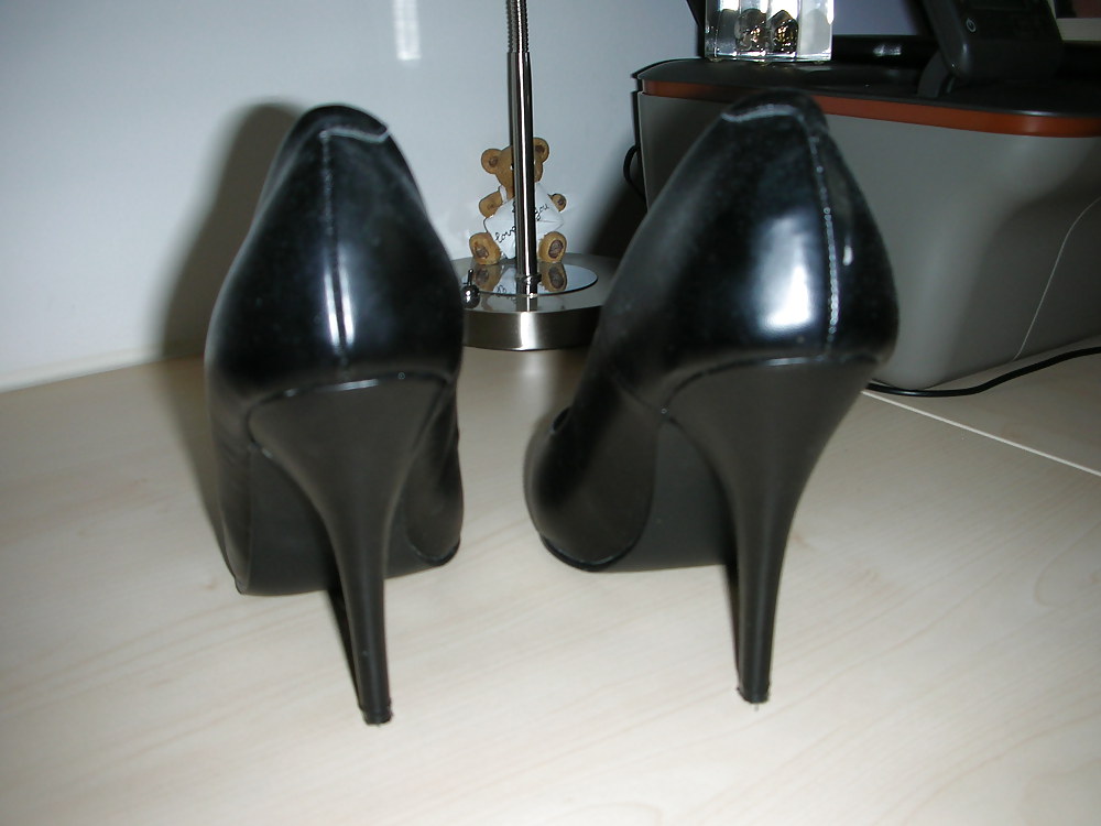 High heels of my horny wife - shoe closet #21651861