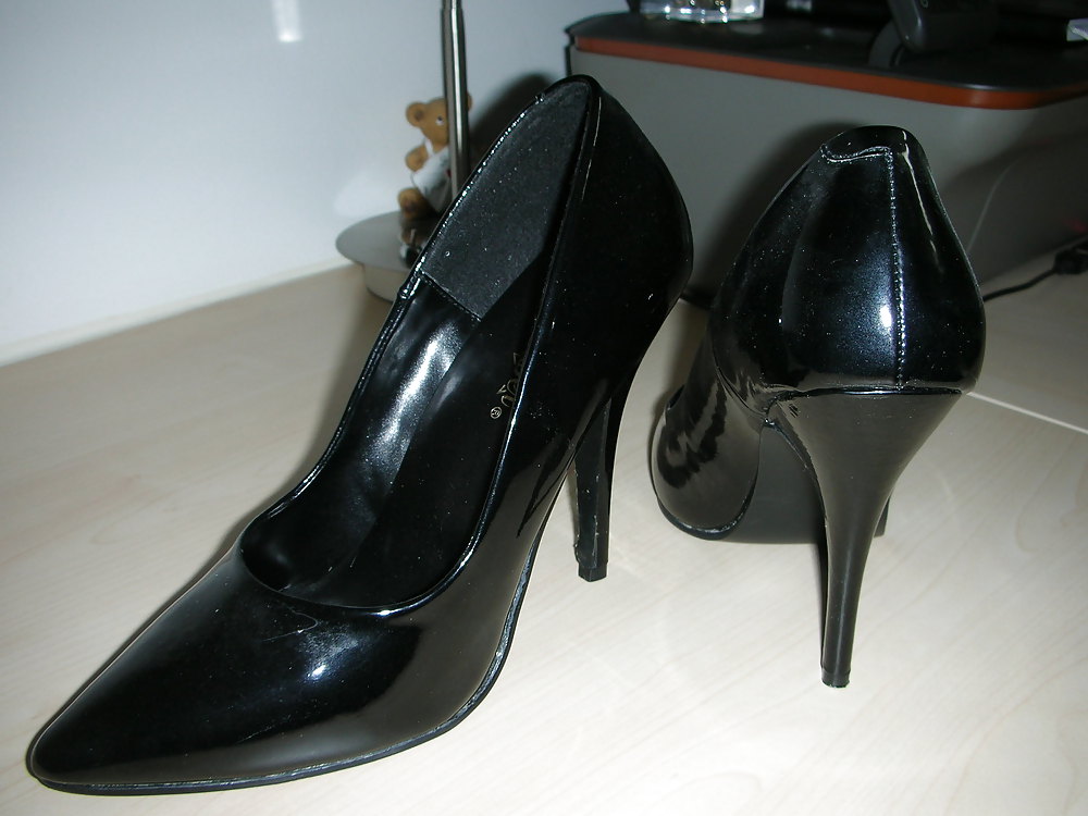 High heels of my horny wife - shoe closet #21651877