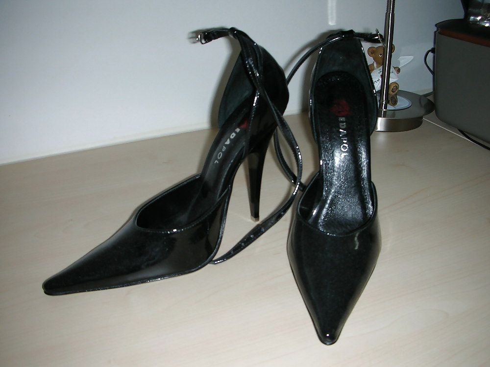 High heels of my horny wife - shoe closet #21651947