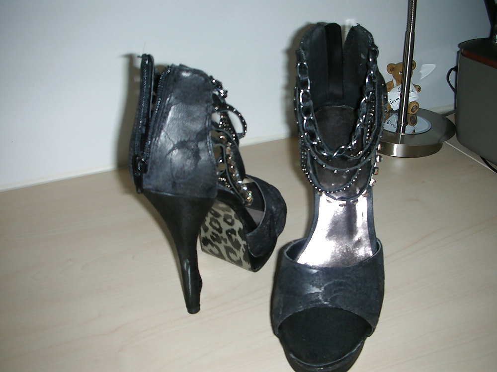 High heels of my horny wife - shoe closet #21651977