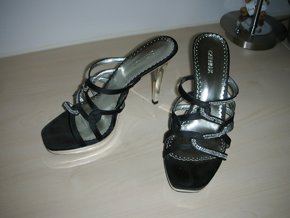 High heels of my horny wife - shoe closet #21652028