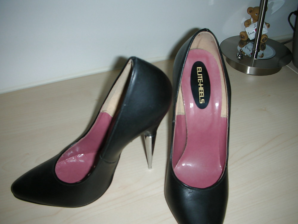 High heels of my horny wife - shoe closet #21652069