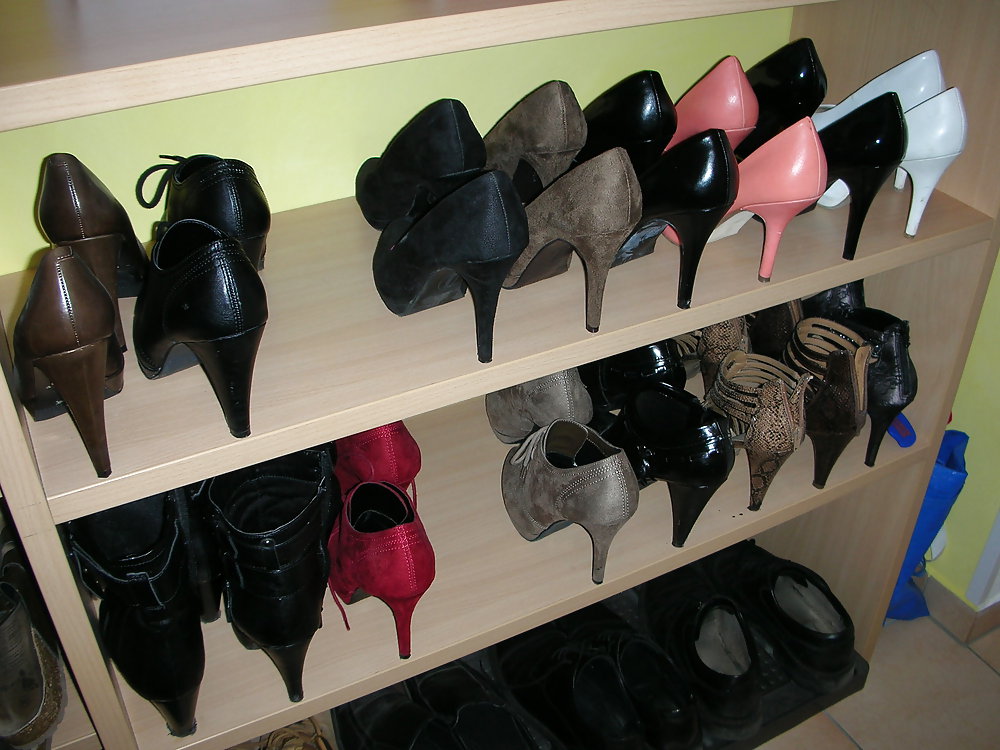 High heels of my horny wife - shoe closet #21652113