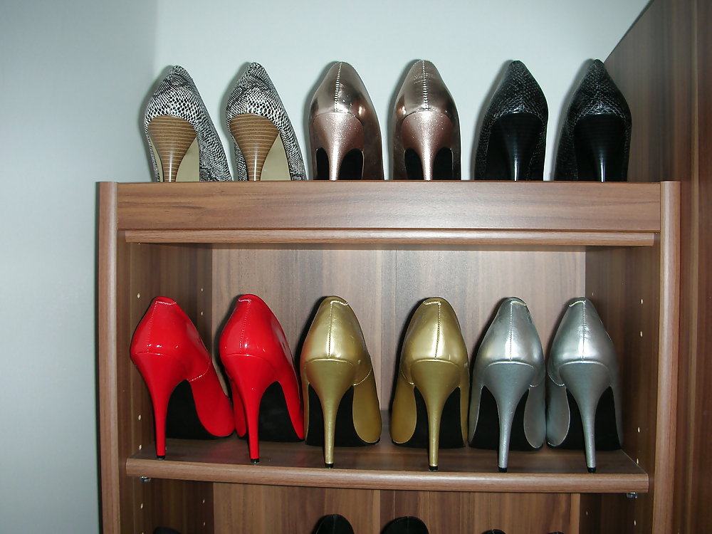 High heels of my horny wife - shoe closet #21652123