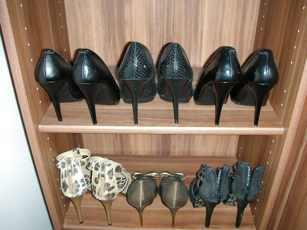 High heels of my horny wife - shoe closet #21652132