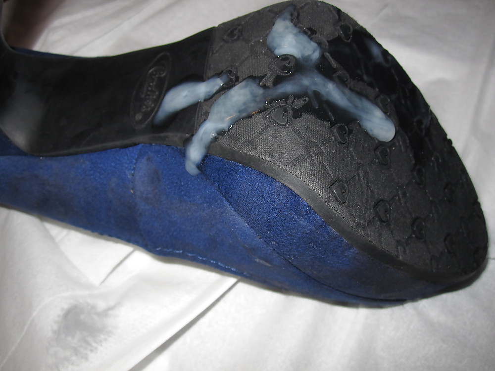 Blau Bonbons High Heels Gefickt & Cummed #6117100