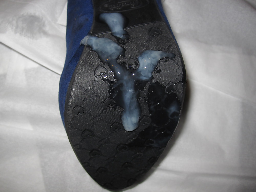 Blau Bonbons High Heels Gefickt & Cummed #6117110