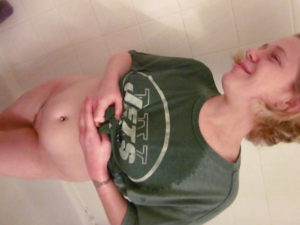 Baby's wet t-shirt contest in the shower #3969822