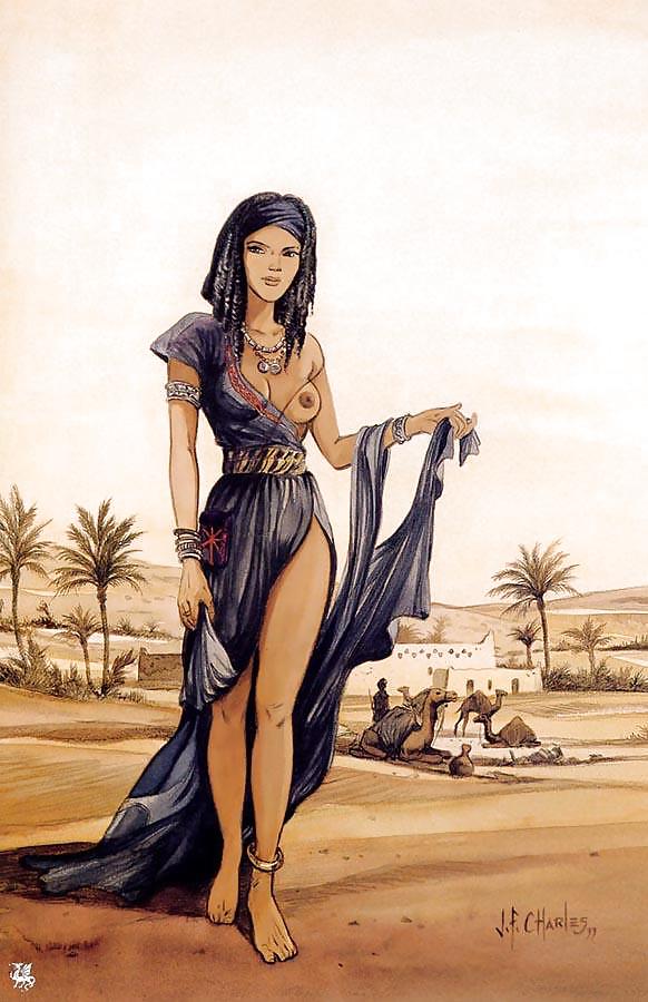 セクシーな黒人女性。ホットなラティーナ、エジプトの女王、エルフ 12
 #10659353