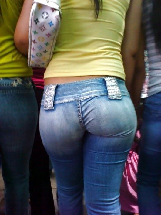 Girls in tight pants 4  #21740610