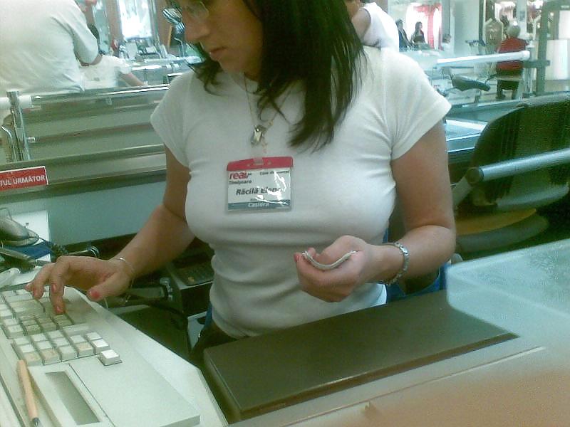 Upskirt in supermarket Romania #1004852