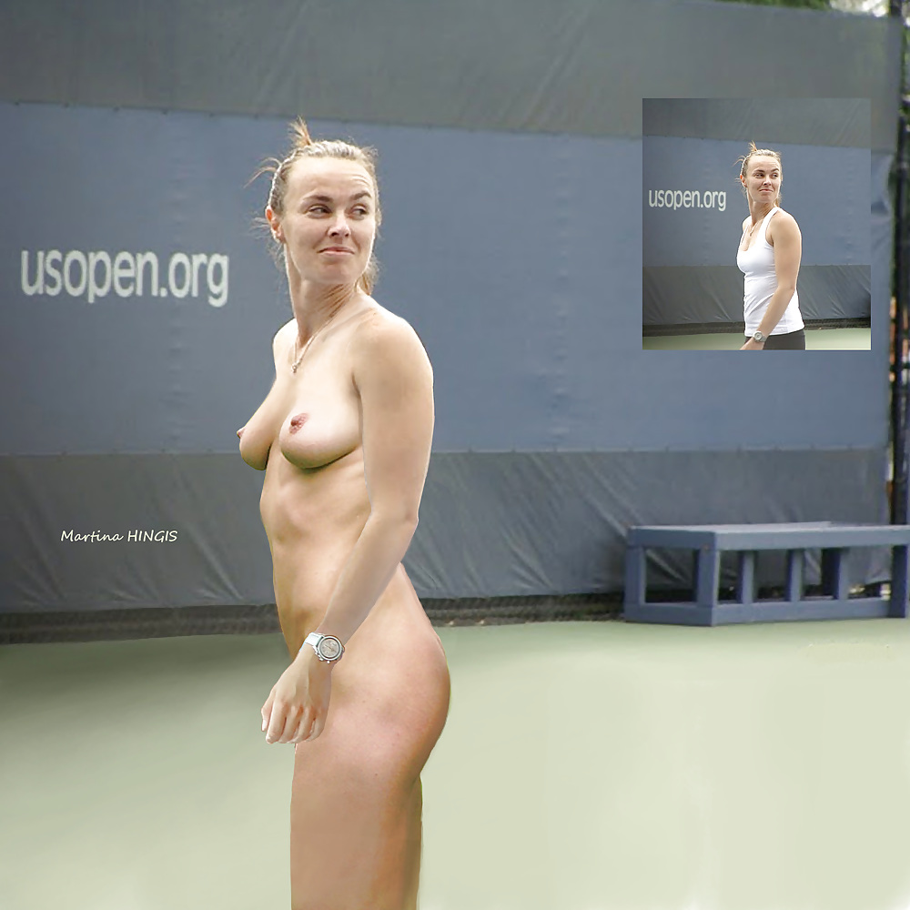Tennis women nude on court fake #5149167