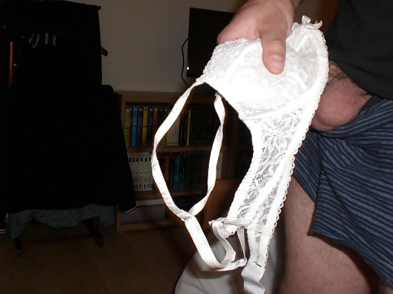 Cum on a friend's wife's bra and panties #22813790