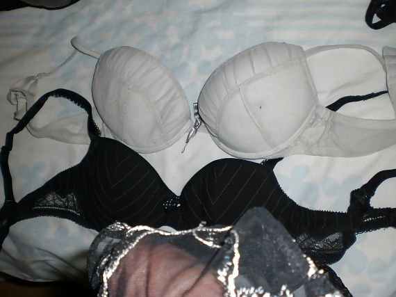 Cum on a friend's wife's bra and panties #22814005