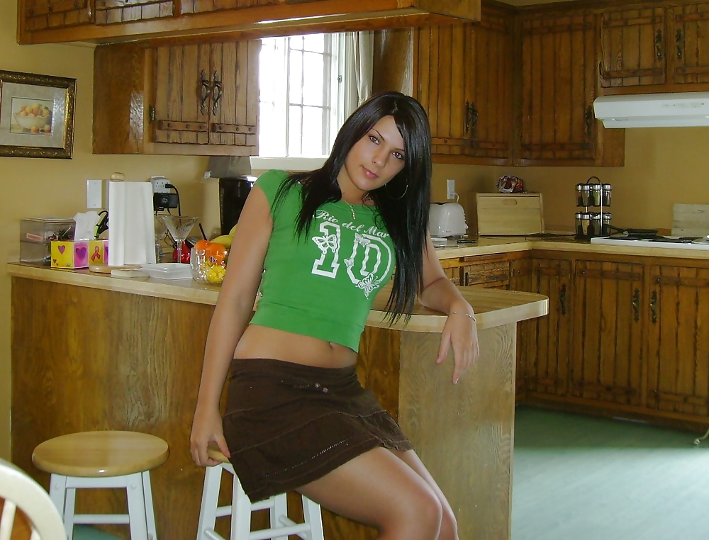 Hot brunette beginner lady #9451047