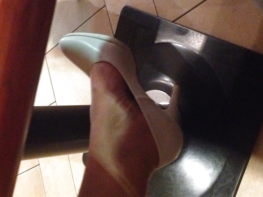 German horny slut wife - wearing heels not at home #17182430