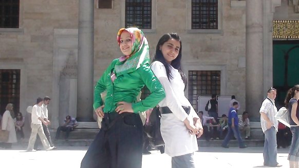 Türkisches Arabisches Hijab, Turban Tragenden Asiatischen Auge #10194780