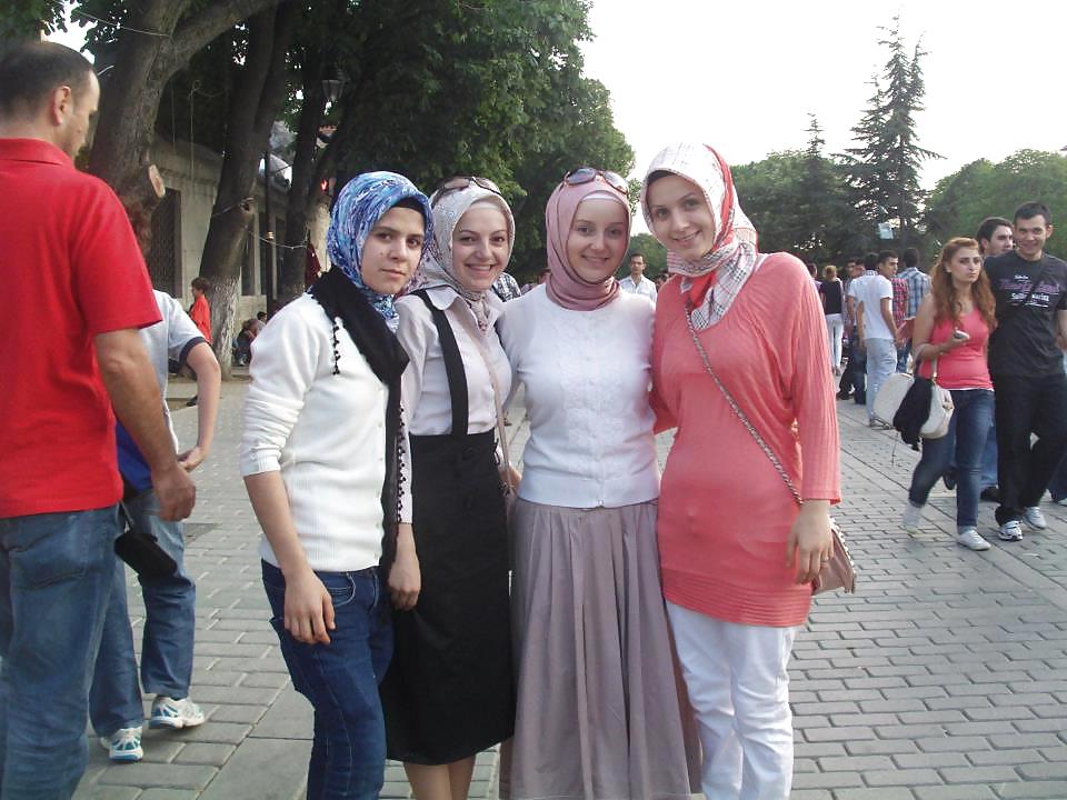 Türkisches Arabisches Hijab, Turban Tragenden Asiatischen Auge #10194926