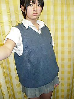 Japanese school girl shots her own nude 2 #7178245