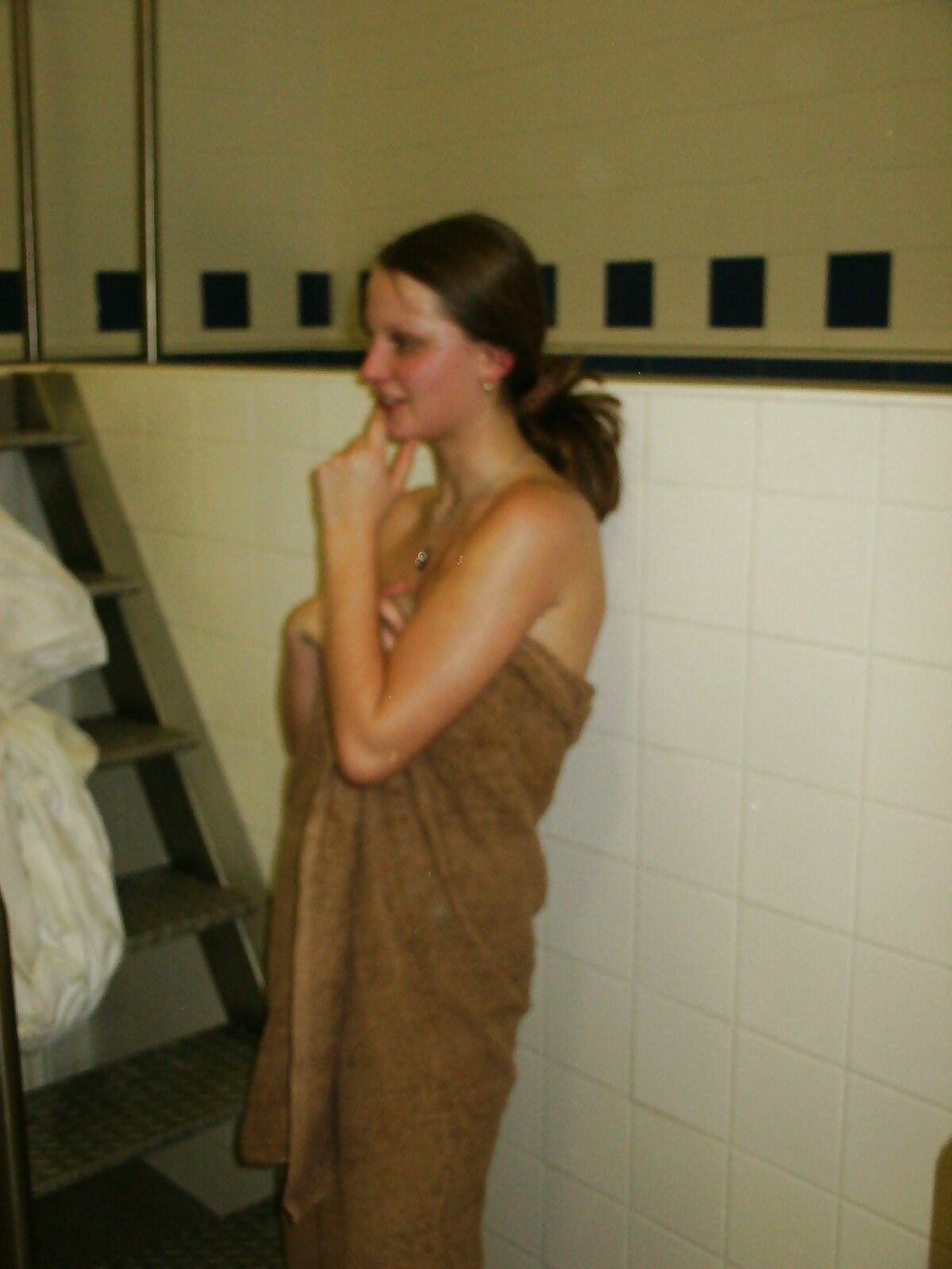 Lesbian teens in Sauna #9906005