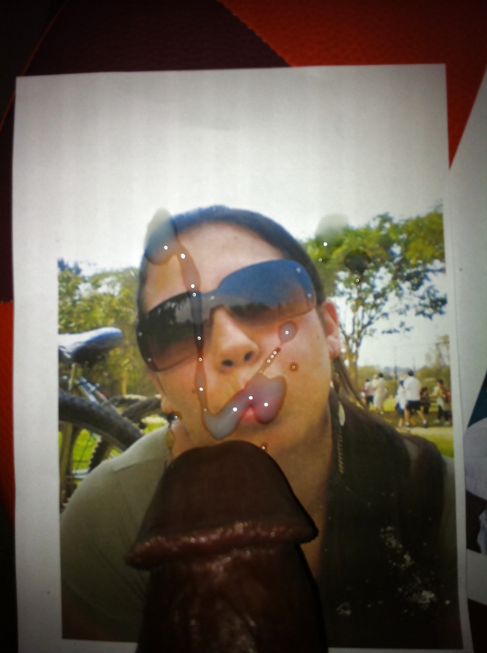 Splashing her glasses #9372393