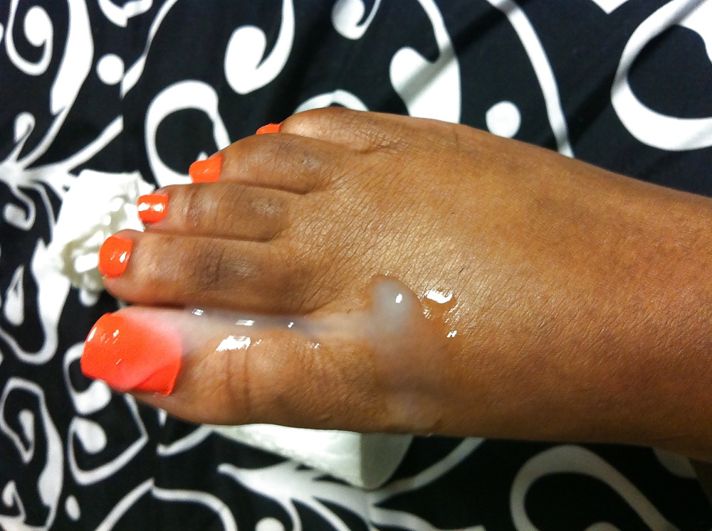 Orange Zehen Foot #11843431