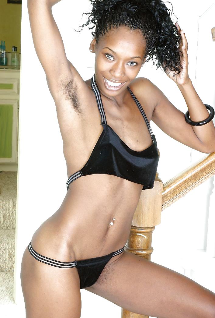 Nikki, awesome ebony with hairy armpits and pussy #21593973