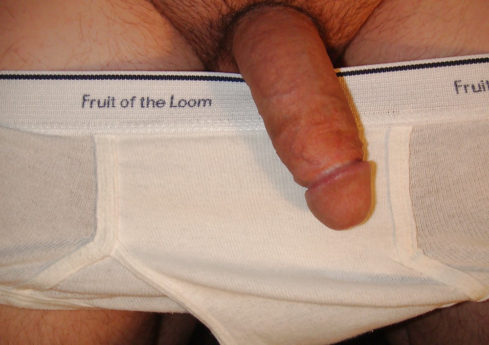 My cock in white Fruit-of-the-Loom's #2242558