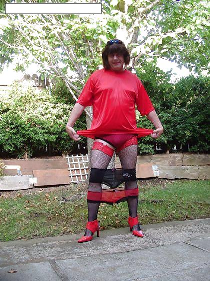 Sexy cd showing off outside #14039877