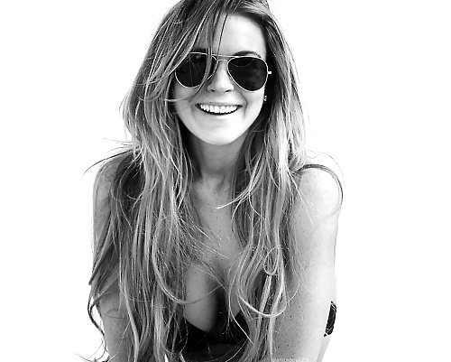 Lindsay Lohan ... Black And White ... Again #10021232