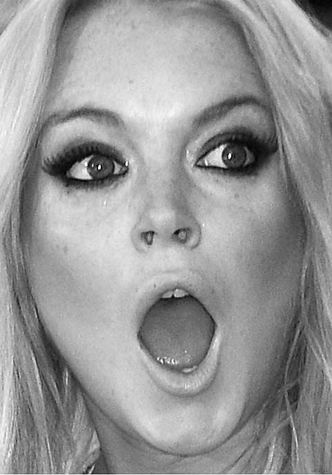 Lindsay Lohan ... Dark And White ... Yet again #10021245