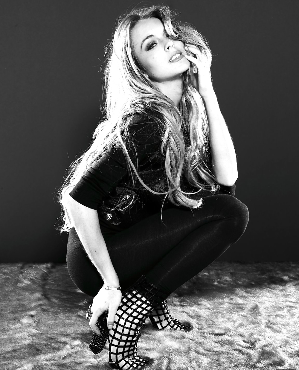Lindsay Lohan ... Schwarz Und Weiß ... Wieder #10021294