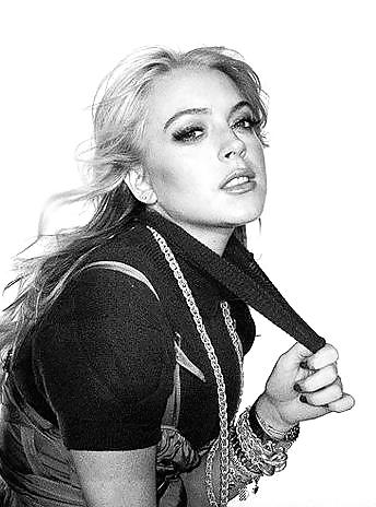 Lindsay Lohan ... Dark And White ... Yet again #10021354