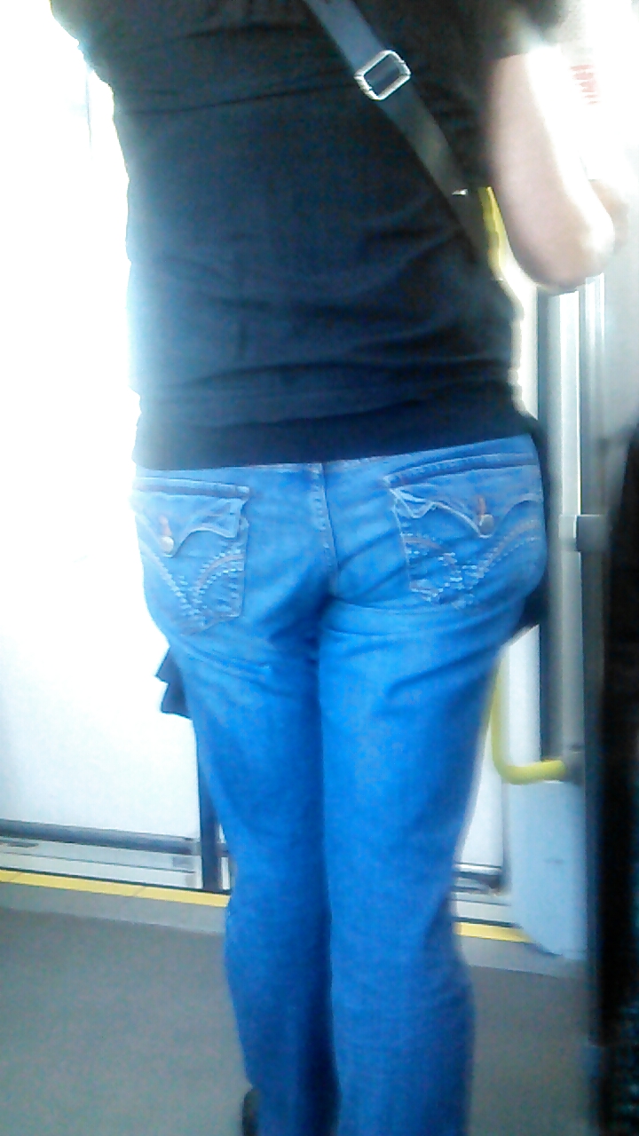 Voyeur - well-worn jeans and curves against the sun #19335249