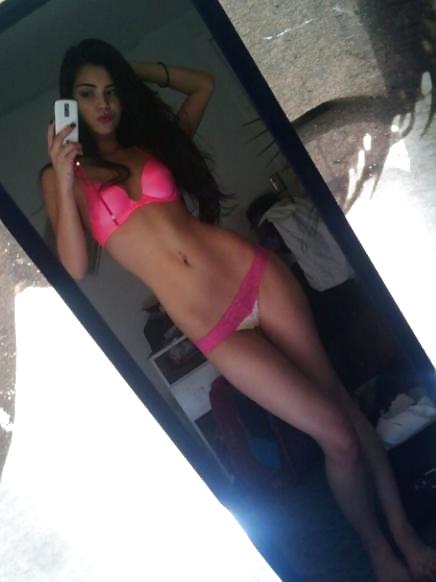 The Beauty of Amateur College Teen Self Pic #14951509