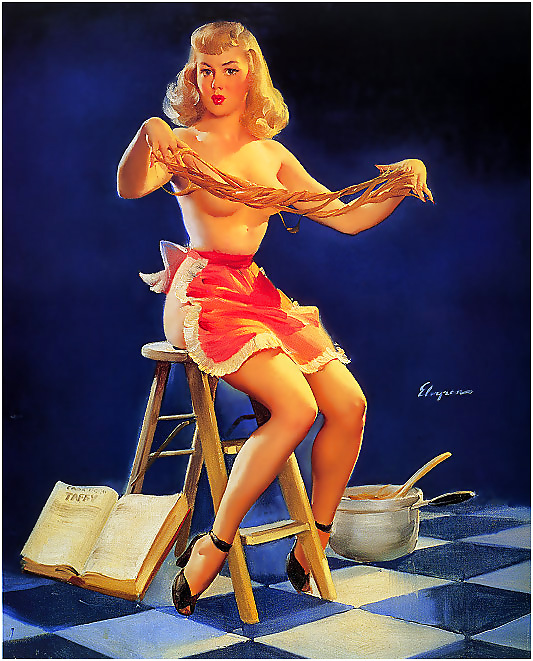 Vintage pin-up drawings 3 (non-nude) #4743997