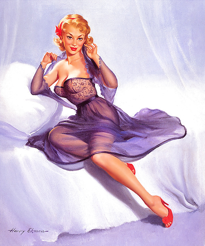 Vintage pin-up drawings 3 (non-nude) #4744023