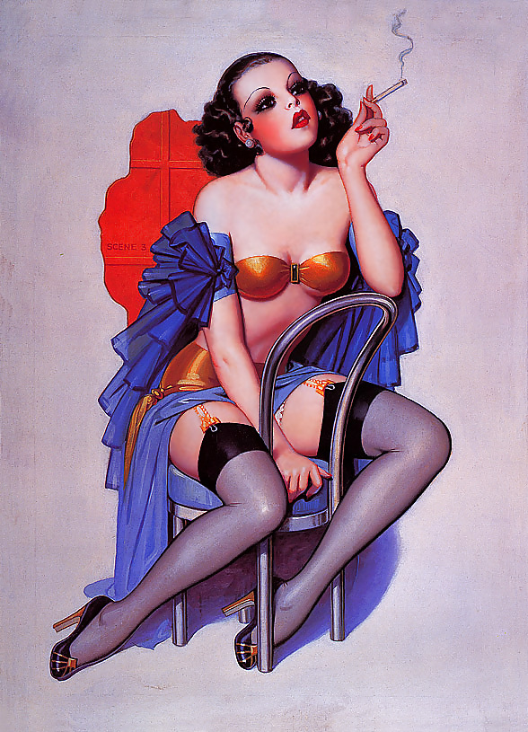 Vintage pin-up drawings 3 (non-nude) #4744041