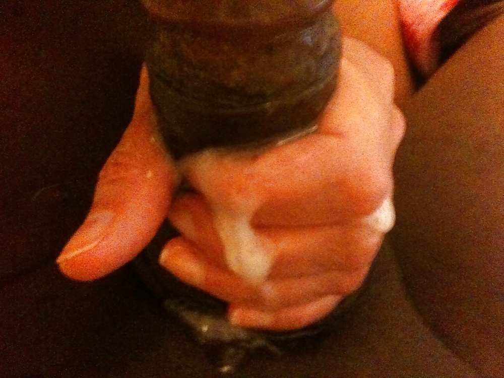 Cum covered hand after wanking him off #7971319