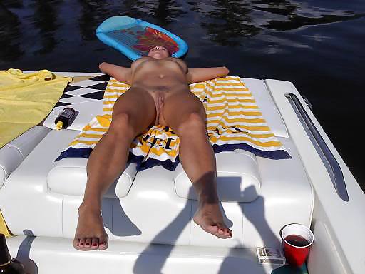 My girlfriend Misty nude on the boat #15692563