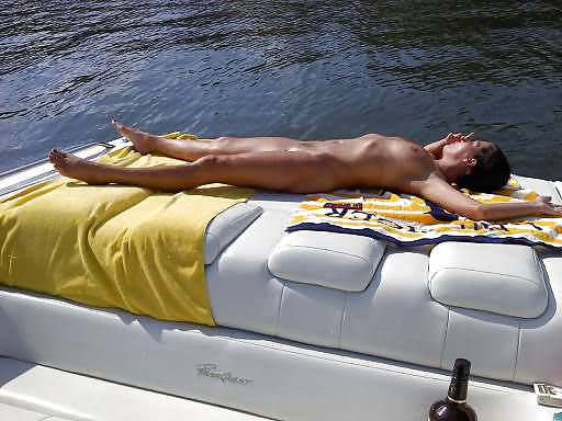 Meine Freundin Nebligen Nackt Auf Dem Boot #15692578
